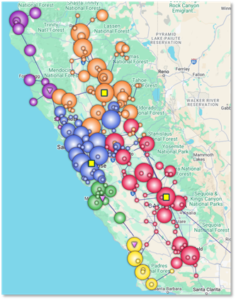 Utility materials footprnt opt diagram